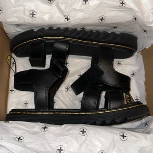Black Dr. Martens Sandals.